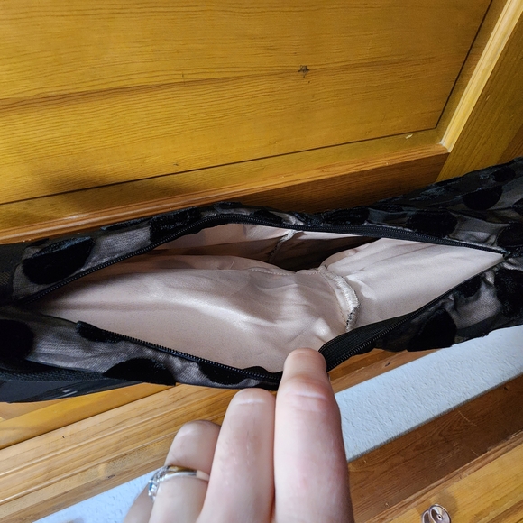 Anthropologie Dottie Dress by Sunday in Brooklyn Black Polka Dot Dress - Picture 8 of 13